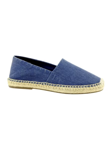 Espadryle Ralph Lauren skórzane niebieskie