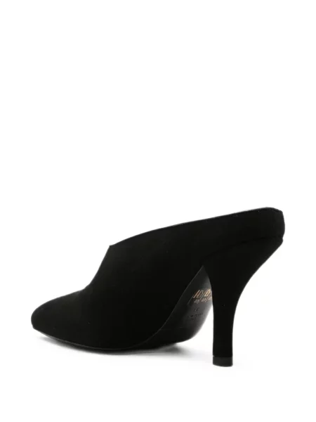 Papuci tip mules Toteme din piele de căprioară negru