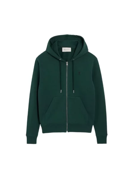 Bluza z kapturem Ami Paris z kapturem zielona