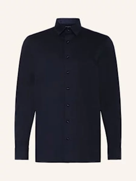 Olymp Koszula Z Dżerseju Luxor Modern Fit blau granatowa