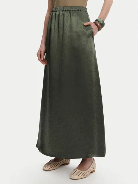 Max Mara Leisure Φούστα σε γραμμή Α Nuevo πράσινο