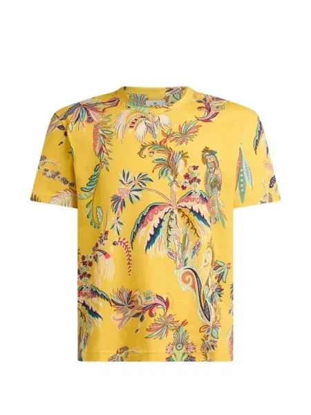 Tricou Etro cu imagine galben