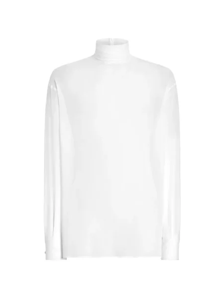 Cămașă Dolce & Gabbana de mătase alb