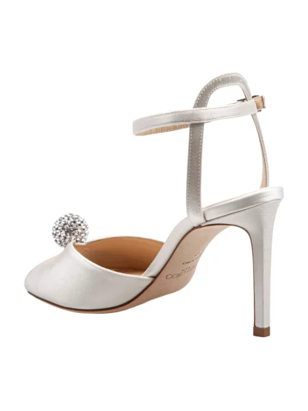 Sandały Jimmy Choo skórzane szare