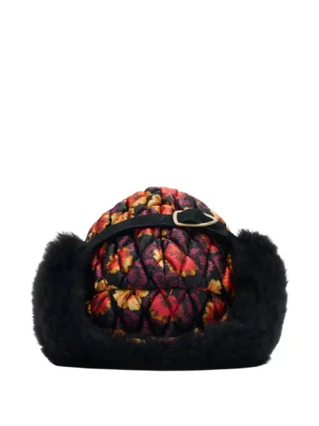 Șapcă Burberry cu model floral negru