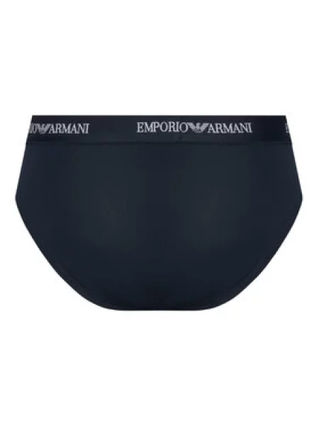 Hlačke Emporio Armani modra