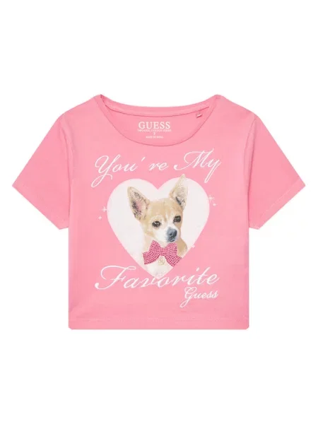 Футболка Guess розовая