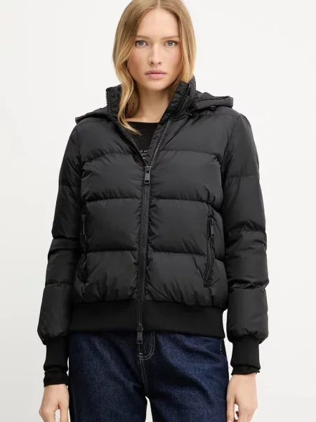 Armani Exchange kurtka puchowa przejściowa czarny