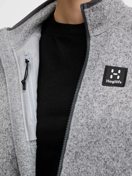 Однотонный свитер Haglofs серый