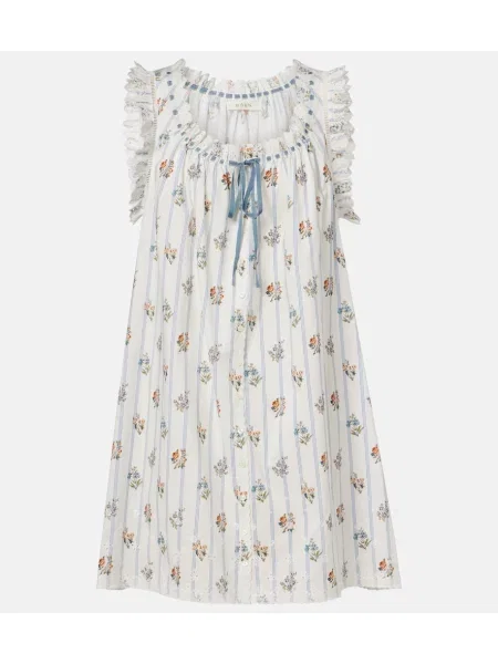 Rochie tip cămașă Dôen cu dungi alb
