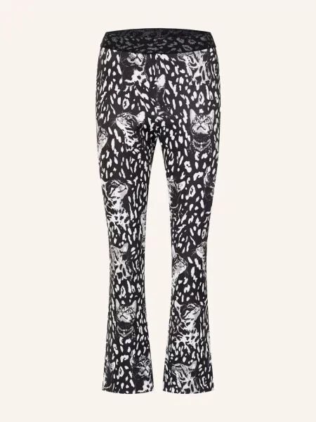 Marc Cain Spodnie Bootcut Frederica schwarz czarne