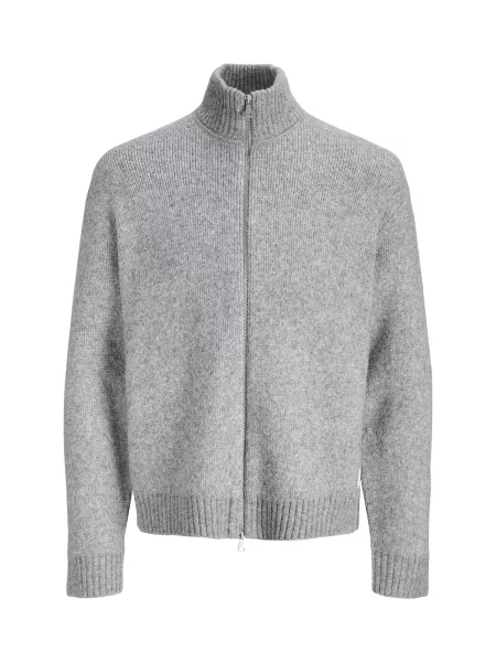 JACK & JONES Geacă tricotată JORMONTREAL amestecat gri