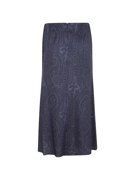 Fustă Etro cu imagine cu model paisley albastru