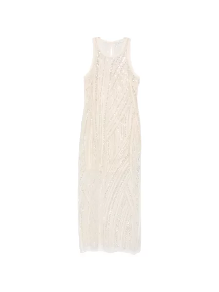 Rochie midi Patrizia Pepe cu broderie până la genunchi de costum