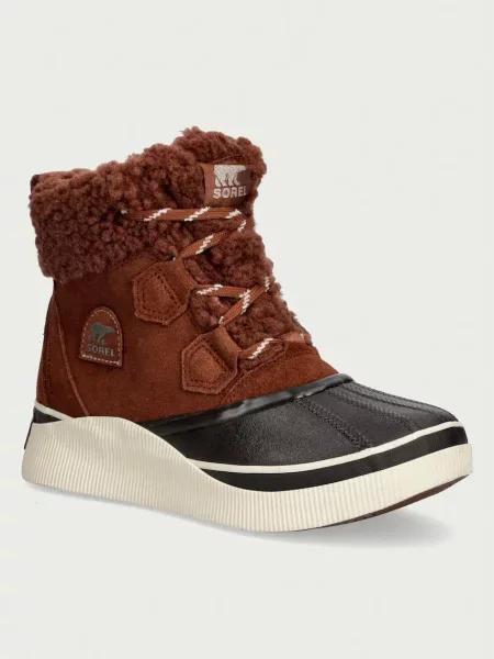 Sorel OUT N ABOUT IV CHILLZ WP cizme de zăpadă pentru femei din piele întoarsă maro