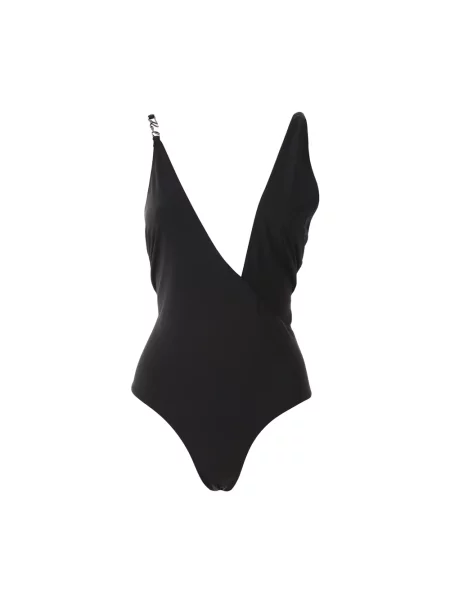 Stroj jednoczęściowy Karl Lagerfeld asymetryczny czarny