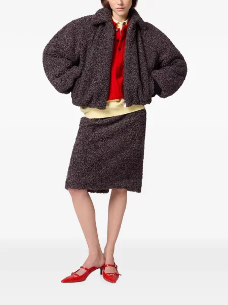 Bouclé geacă bomber Msgm maro