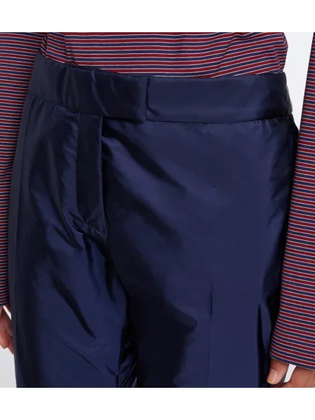 Pantaloni Miu Miu evazate albastru