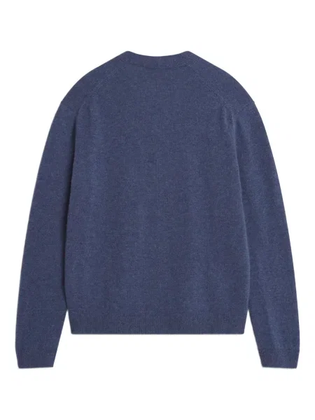 Cardigan Maison Kitsune de lână albastru