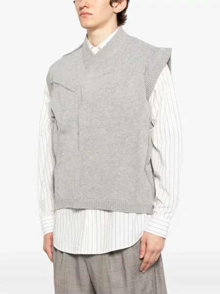 Елек Hed Mayner бродиран сиво