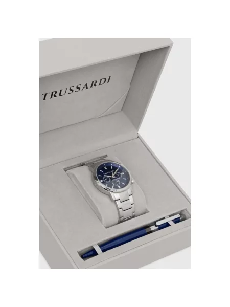 Trussardi zegarek i długopis szary