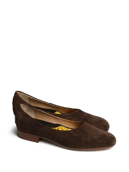 Papuci de casă Fortela din piele de căprioară slip-on maro