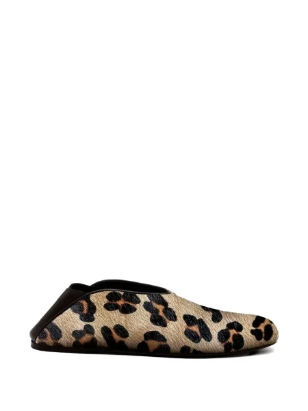 Papuci tip mules Giaborghini cu imagine cu model leopard