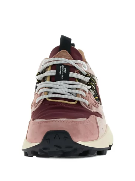 Φλοράλ sneakers Flower Mountain σουέντ ροζ