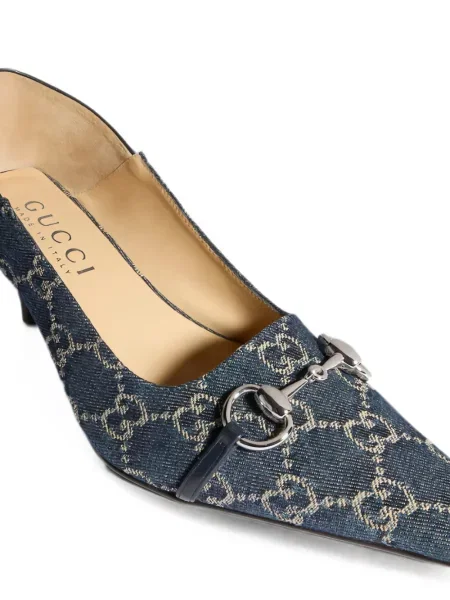 Pantofi cu toc Gucci albastru