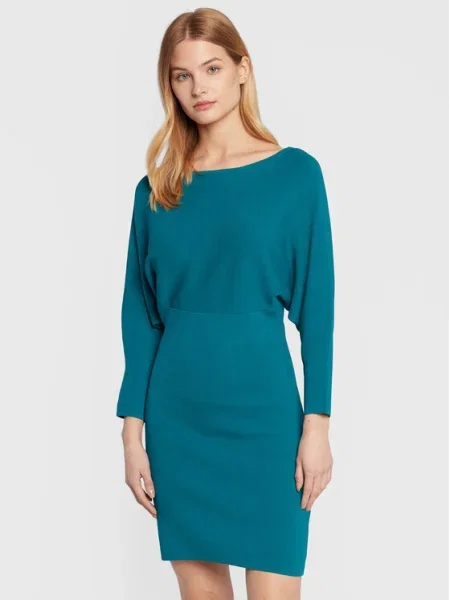 Sisley Rochie tricotată turcoaz