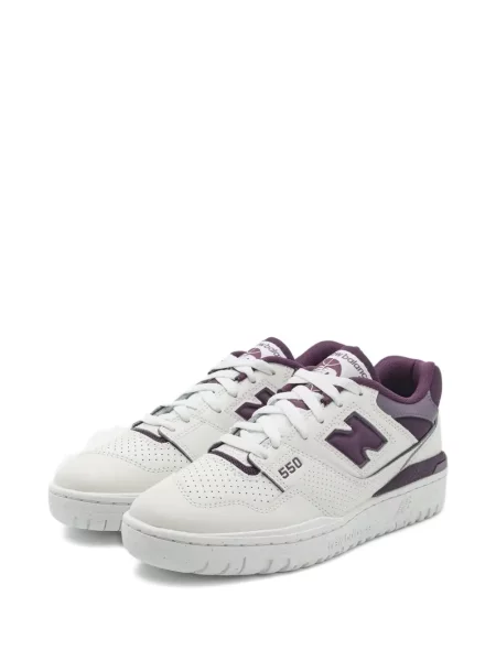 Sneakerși New Balance 550 cu șireturi din dantelă gri