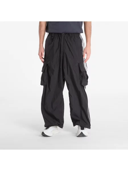 Pantaloni Wired 3 Stripes Cargo Tracksuit Bottoms Black L negru