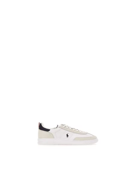 Sneakersy z naturalnej skóry bydlęcej Polo Ralph Lauren białe