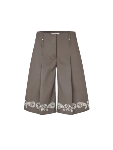 Bermudy Stine Goya plisowane beżowe