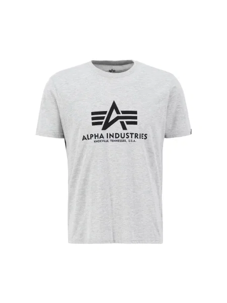 ALPHA INDUSTRIES Majica siva melange crna