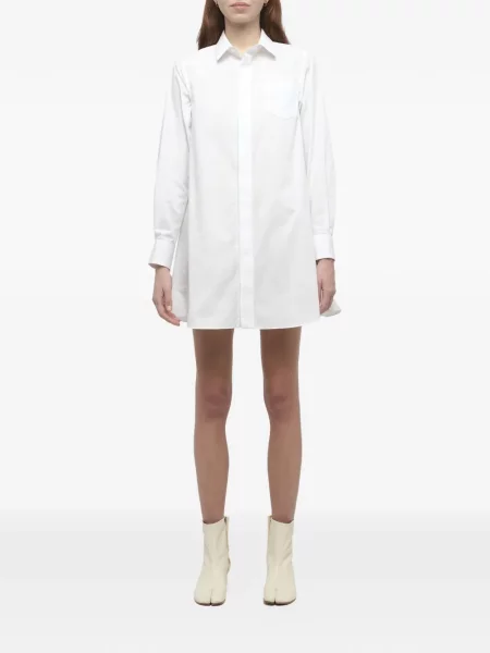 Rochie mini Sacai cu volane alb