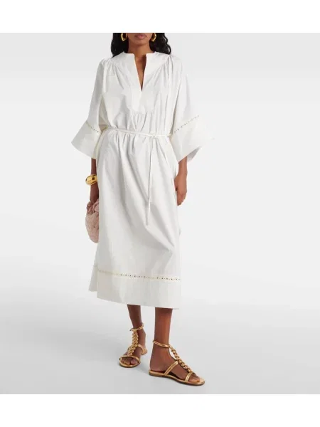 Rochie maxi Yves Salomon de costum alb