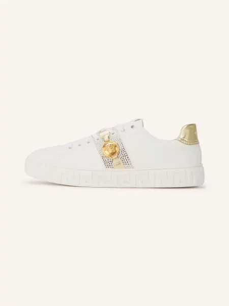 Versace Sneakersy S Ozdobnými Kamínky / zlatá bílá