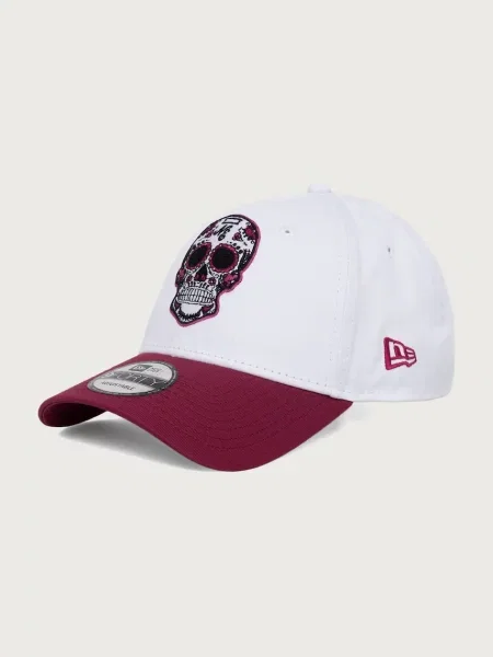 New Era czapka z daszkiem NE SKULL WHICHJ biała