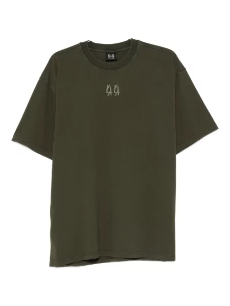 Тениска 44 Label Group бродирана зелено