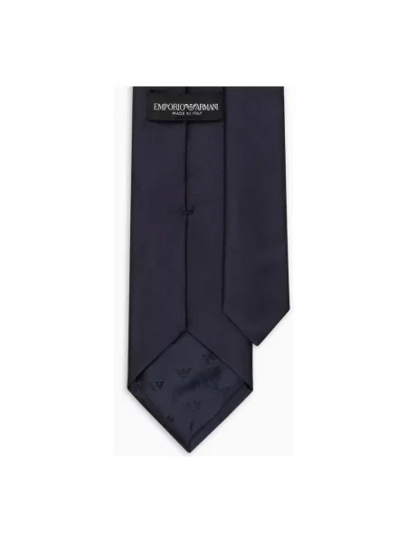 Jedwabny krawat Emporio Armani niebieski