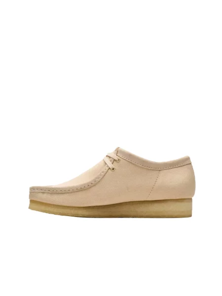 Półbuty Clarks skórzane beżowe