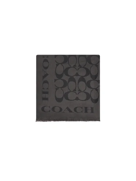 Coach sál selyemkeverékből mintás fekete