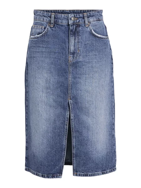 OBJECT Fustă HARLOW denim albastru