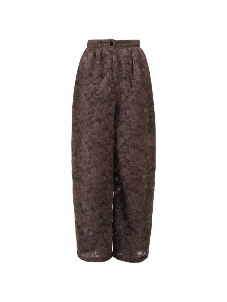 Pantaloni Rowen Rose din dantelă roz