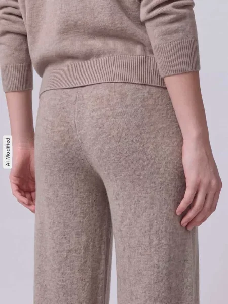 Spodnie o kroju regular fit o szerokości z czystego kaszmiru Jake*s Casual