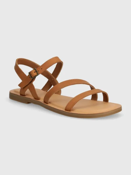 Кожени сандали Toms Kira кафяво