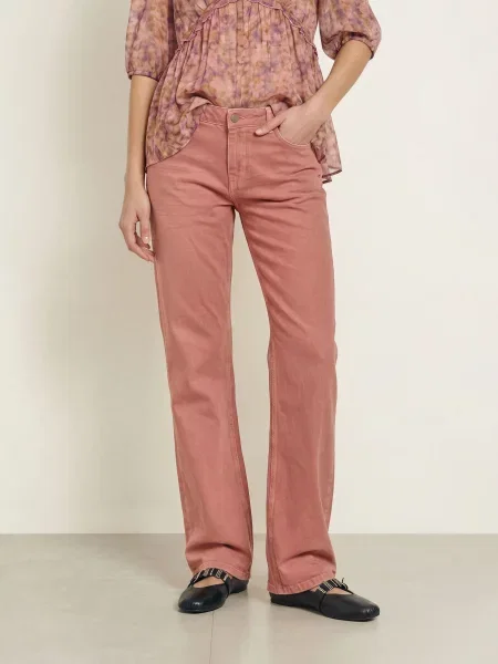 Ba&Sh Široké Džíny Vana pink
