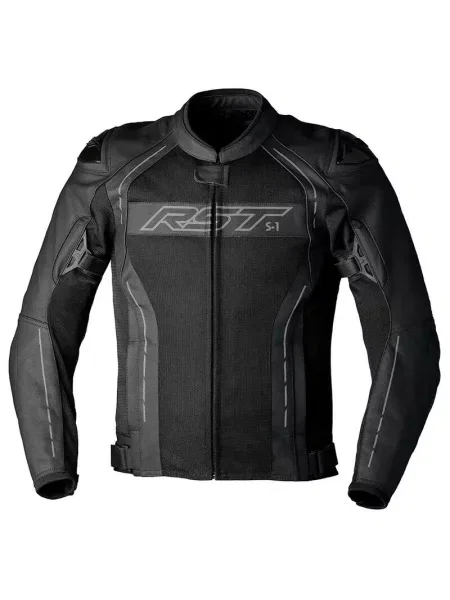 Motocyklowa kurtka skórzana RST Mesh CE szara