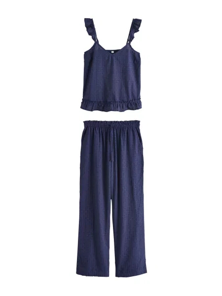 Next Pijama Dobby bleumarin